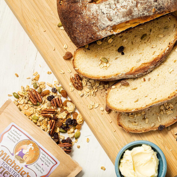 Michele's Toasted Muesli, Whole Grain Cereal, No Refined Sugar, No Added Oil, Gluten-Free & Non-GMO, 36oz Resealable Bag