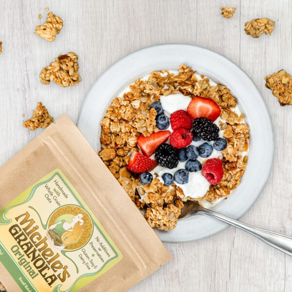 Michele's Toasted Muesli, Whole Grain Cereal, No Refined Sugar, No Added Oil, Gluten-Free & Non-GMO, 36oz Resealable Bag