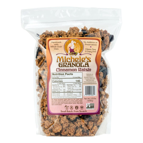 Michele's Toasted Muesli, Whole Grain Cereal, No Refined Sugar, No Added Oil, Gluten-Free & Non-GMO, 36oz Resealable Bag
