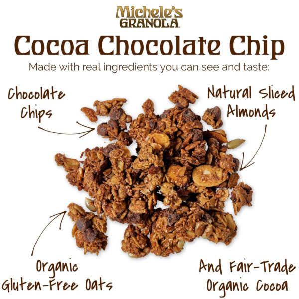 Michele's Toasted Muesli, Whole Grain Cereal, No Refined Sugar, No Added Oil, Gluten-Free & Non-GMO, 36oz Resealable Bag