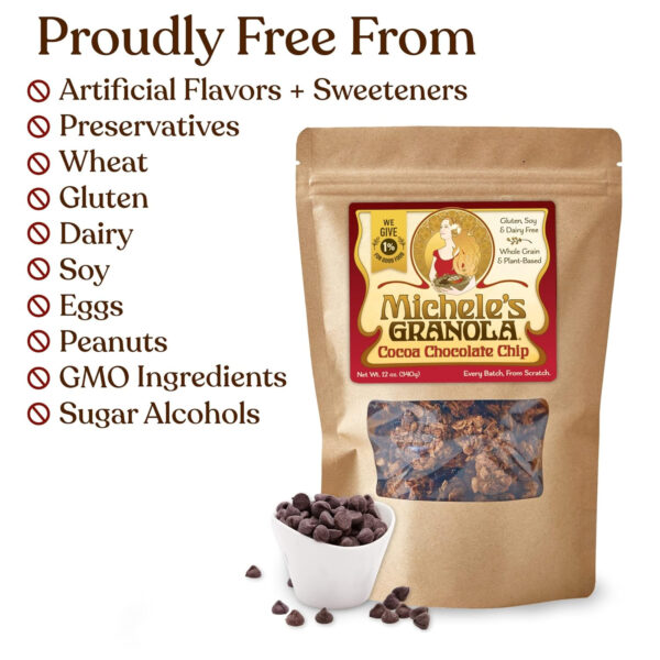 Michele's Toasted Muesli, Whole Grain Cereal, No Refined Sugar, No Added Oil, Gluten-Free & Non-GMO, 36oz Resealable Bag