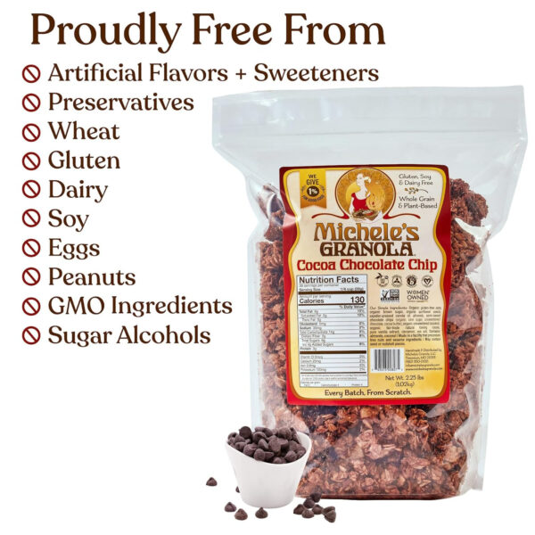Michele's Toasted Muesli, Whole Grain Cereal, No Refined Sugar, No Added Oil, Gluten-Free & Non-GMO, 36oz Resealable Bag