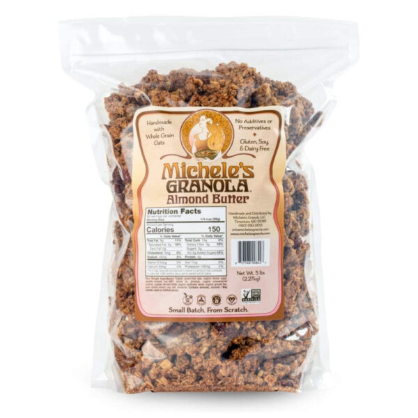 Michele's Toasted Muesli, Whole Grain Cereal, No Refined Sugar, No Added Oil, Gluten-Free & Non-GMO, 36oz Resealable Bag