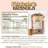 Michele's Toasted Muesli, Whole Grain Cereal, No Refined Sugar, No Added Oil, Gluten-Free & Non-GMO, 36oz Resealable Bag