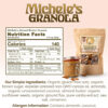 Michele's Toasted Muesli, Whole Grain Cereal, No Refined Sugar, No Added Oil, Gluten-Free & Non-GMO, 36oz Resealable Bag