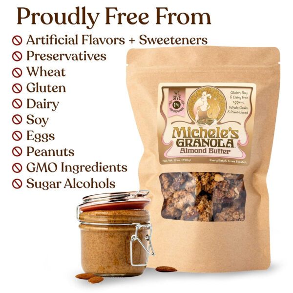 Michele's Toasted Muesli, Whole Grain Cereal, No Refined Sugar, No Added Oil, Gluten-Free & Non-GMO, 36oz Resealable Bag