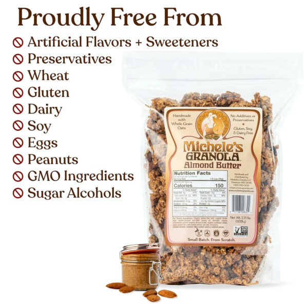 Michele's Toasted Muesli, Whole Grain Cereal, No Refined Sugar, No Added Oil, Gluten-Free & Non-GMO, 36oz Resealable Bag