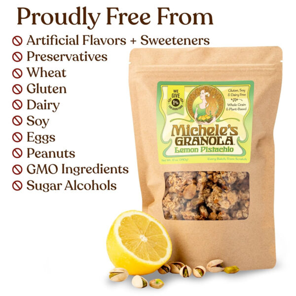 Michele's Toasted Muesli, Whole Grain Cereal, No Refined Sugar, No Added Oil, Gluten-Free & Non-GMO, 36oz Resealable Bag