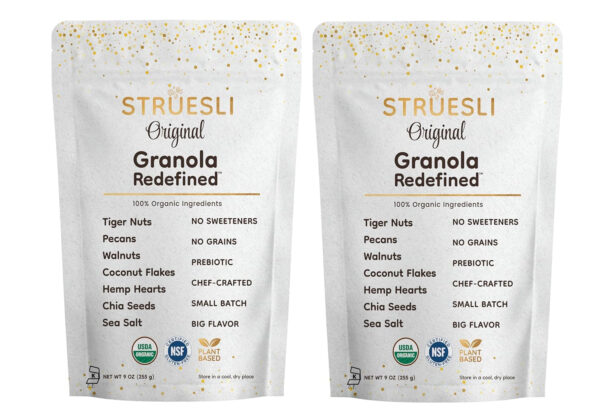 Struesli - Original Granola Redefined | No Added Sweeteners, No Grains | Keto & Paleo Friendly | Gluten-Free, Grain-Free | Healthy Adult Snack | High-Fiber, Nutrient-Rich, Satisfying Crunch