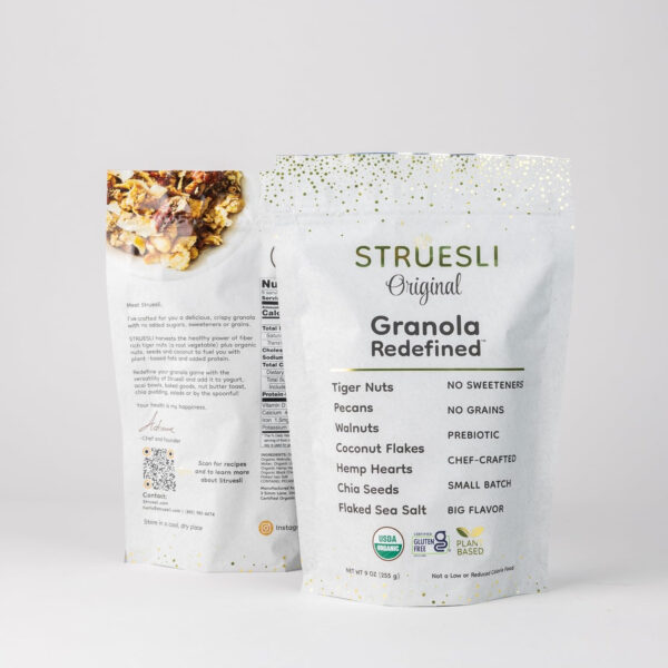 Struesli - Original Granola Redefined | No Added Sweeteners, No Grains | Keto & Paleo Friendly | Gluten-Free, Grain-Free | Healthy Adult Snack | High-Fiber, Nutrient-Rich, Satisfying Crunch