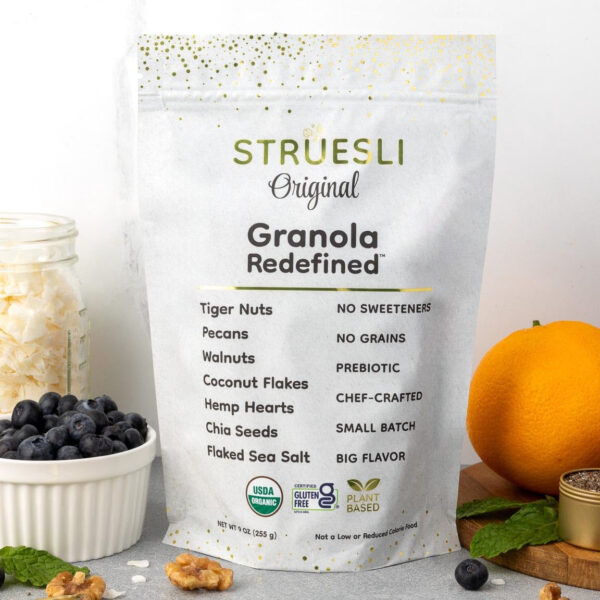 Struesli - Original Granola Redefined | No Added Sweeteners, No Grains | Keto & Paleo Friendly | Gluten-Free, Grain-Free | Healthy Adult Snack | High-Fiber, Nutrient-Rich, Satisfying Crunch