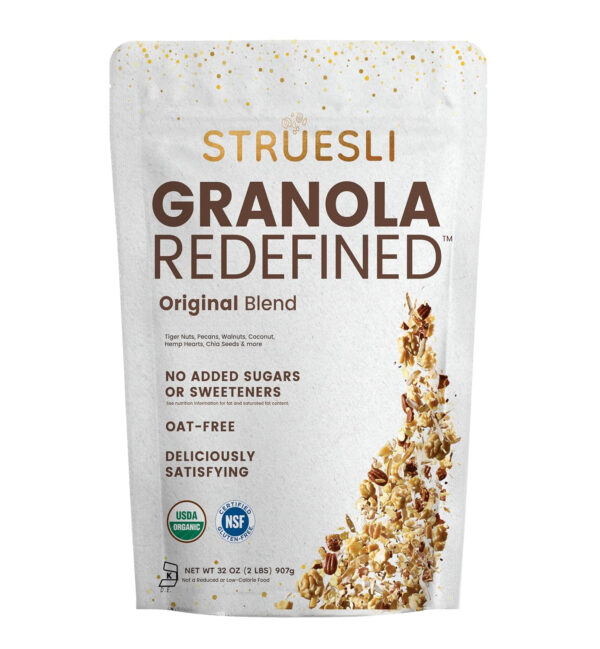 Struesli - Original Granola Redefined | No Added Sweeteners, No Grains | Keto & Paleo Friendly | Gluten-Free, Grain-Free | Healthy Adult Snack | High-Fiber, Nutrient-Rich, Satisfying Crunch