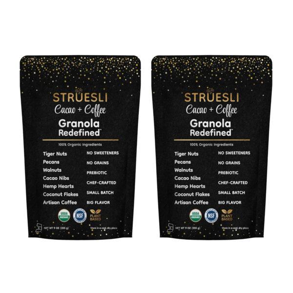Struesli - Original Granola Redefined | No Added Sweeteners, No Grains | Keto & Paleo Friendly | Gluten-Free, Grain-Free | Healthy Adult Snack | High-Fiber, Nutrient-Rich, Satisfying Crunch