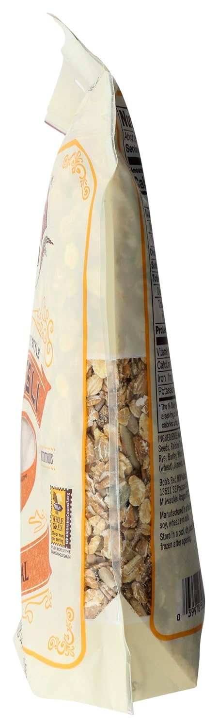 Bob's Red Mill Old Country Style Muesli, 40oz (Pack of 4) - Non GMO, Whole Grain, Vegan, Kosher
