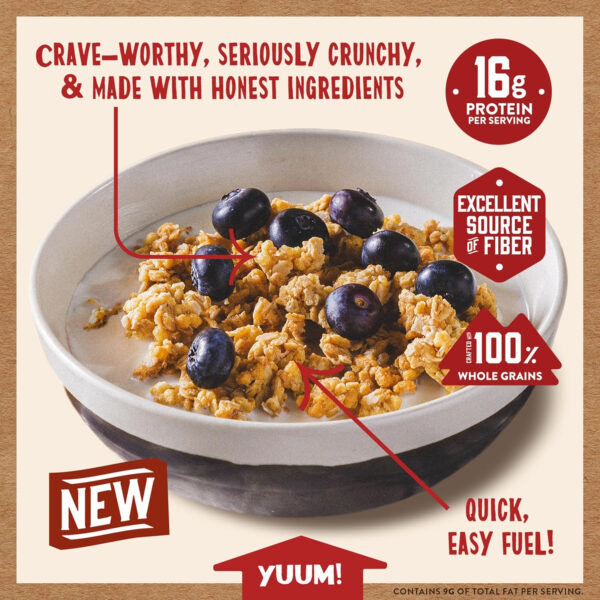 6893aaef7d5eebfe4b8d8f97642c1a92c8e01365dcb3b0c89f026.jpg Kodiak Cakes Granola, Honey Oat, High Protein, 100% Whole Grains (Pack of 5 pouches)