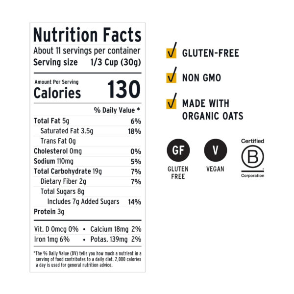 Purely Elizabeth, Organic Original, Ancient Grain Granola, Gluten-Free, Non-GMO (12oz Bag)