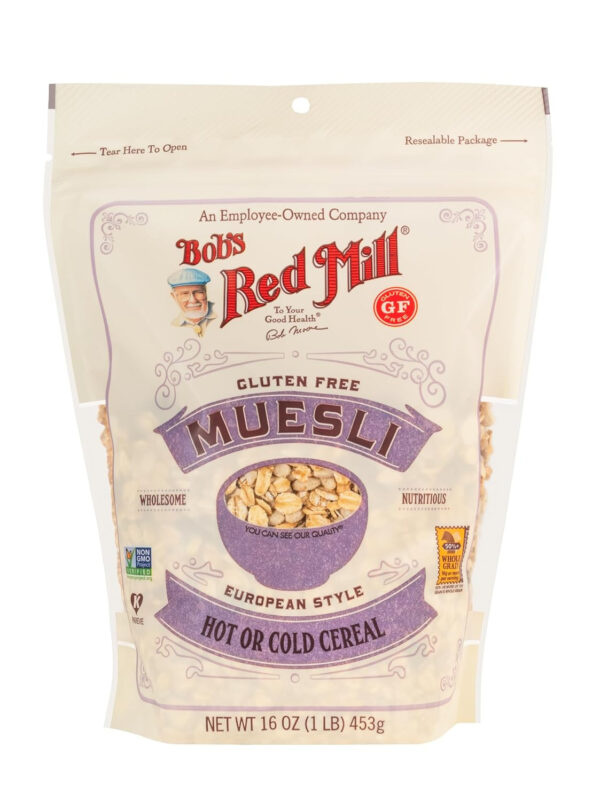 Bob's Red Mill Gluten Free Muesli Cereal, 16oz (Pack of 4)