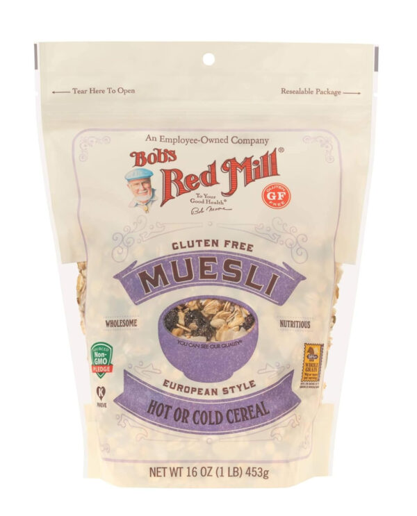 Bob's Red Mill Gluten Free Muesli Cereal, 16oz (Pack of 4)