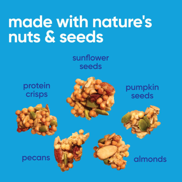 NuTrail 17g Protein Nut Granola Cereal, Vanilla Almond, No Sugar Added, Keto, Low Carb, Gluten Free, Grain Free, Healthy Breakfast 8 oz. 1 Count