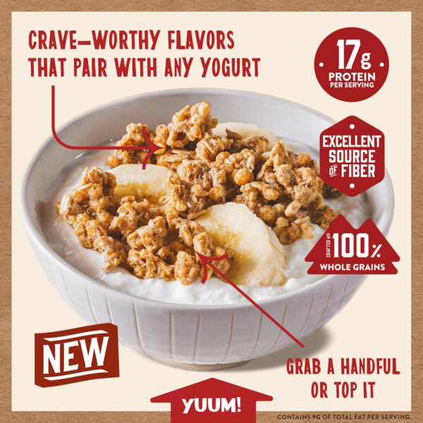 6893ad0b1958a54aaca1a14ef0f4c3f27da2c6fc25dd2c265dd37.jpg Kodiak Cakes Granola Pouch, Cookie Butter, High Protein, 100% Whole Grains (Pack of 5 pouches)