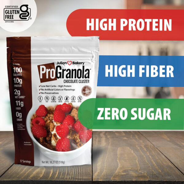 Julian Bakery® ProGranola® Cereal | Vanilla Cinnamon | 12g Protein | Paleo | 2 Net Carbs | Gluten-Free | Grain-Free | 15 Servings
