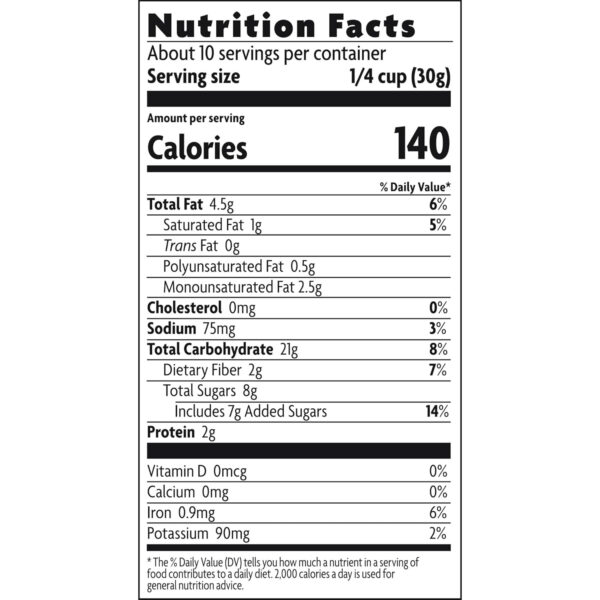 Love Crunch Organic Dark Chocolate & Red Berries Granola, 11.5 oz (Pack of 1), Non-GMO, Fair Trade, by Nature's Path