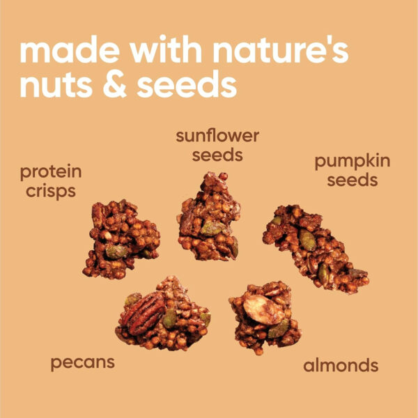 6893ad97a01f2bd6d7ee6d8607ff14e72b943b98ca751c4f7fead.jpg NuTrail 17g Protein Nut Granola Cereal, Chocolate No Sugar Added, Keto, Low Carb, Gluten Free, Grain Free, Healthy Breakfast 8 oz. 1 Count