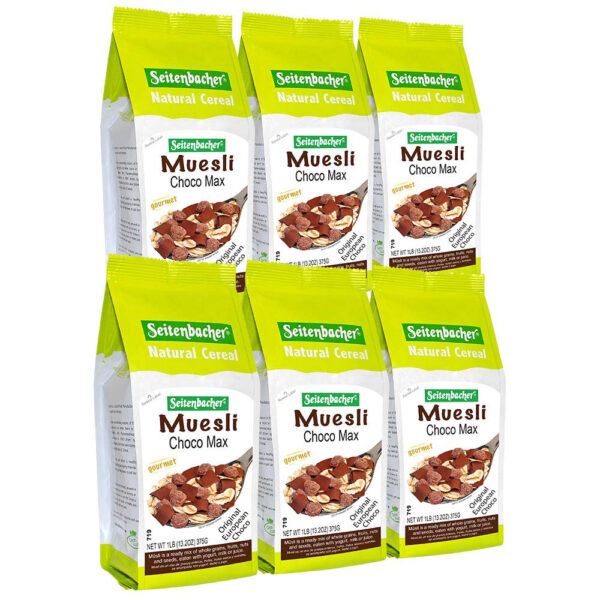 Seitenbacher Organic Muesli Cashews Almonds Natural Cereal, 16 Ounce