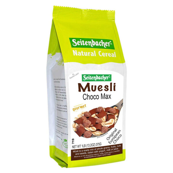 Seitenbacher Organic Muesli Cashews Almonds Natural Cereal, 16 Ounce