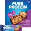 Pure Protein Bars, High Protein, Nutritious Snacks to Support Energy, Low Sugar, Gluten Free, Chocolate Peanut Butter, 1.76oz, 12 Count (Packaging May Vary)