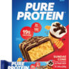 Pure Protein Bars, High Protein, Nutritious Snacks to Support Energy, Low Sugar, Gluten Free, Chocolate Peanut Butter, 1.76oz, 12 Count (Packaging May Vary)