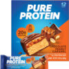Pure Protein Bars, High Protein, Nutritious Snacks to Support Energy, Low Sugar, Gluten Free, Chocolate Peanut Butter, 1.76oz, 12 Count (Packaging May Vary)