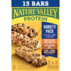 6893aeea142ee95f9a31d8eeb95cd5c0a72f41fccac6d8ba93c9a.jpg Nature Valley Protein Chewy Snack Bars, Variety Pack, 15 Bars, 21.3 oz