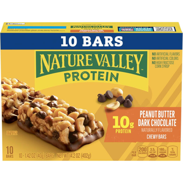 6893aef387bb738bde030f5dd4d166d635f7c5071b23114a81472.jpg Nature Valley Protein Chewy Snack Bars, Variety Pack, 15 Bars, 21.3 oz
