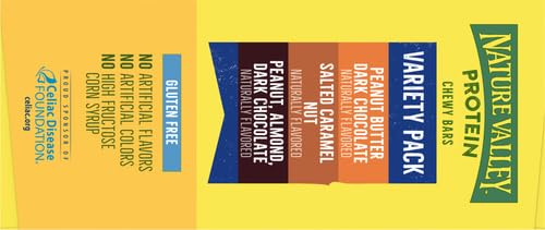 6893af171be08729b5c7b20089f330afa9d759bfec7248af44081.jpg Nature Valley Protein Chewy Snack Bars, Variety Pack, 15 Bars, 21.3 oz