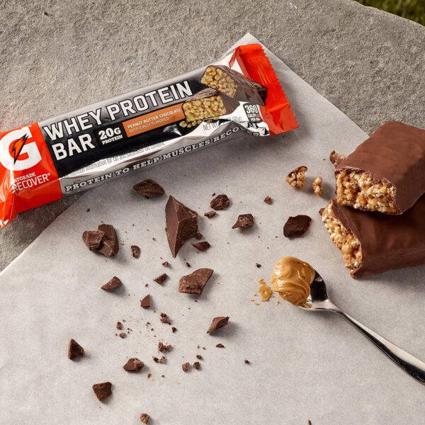 Gatorade Whey Protein Recover Bars, Chocolate Chip, 2.8 ounce(Pack of 12)