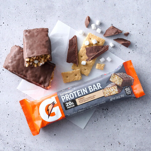 Gatorade Whey Protein Recover Bars, Chocolate Chip, 2.8 ounce(Pack of 12)