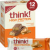 6893b080967cf41fd0d6b4dbbacbd922151c46e7ceadd72a0ea10.jpg think! Protein Bars, High Protein Snacks, Gluten Free, Kosher Friendly, Creamy Peanut Butter, Nutrition Bars, 2.1 Oz per Bar, 12 Count (Packaging May Vary)