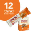 6893b081d69acbf6aa6e7dc6d565aa3bd9439cc4ea1b49e460ace.jpg think! Protein Bars, High Protein Snacks, Gluten Free, Kosher Friendly, Creamy Peanut Butter, Nutrition Bars, 2.1 Oz per Bar, 12 Count (Packaging May Vary)