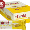 6893b089738b5bebee24035ce6175e4ea7cd33740b4b54a52dd38.jpg think! Protein Bars, High Protein Snacks, Gluten Free, Kosher Friendly, Creamy Peanut Butter, Nutrition Bars, 2.1 Oz per Bar, 12 Count (Packaging May Vary)