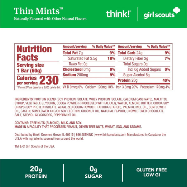 6893b0949d4c25fd5124935568a35762d9ebf086598de74969590.jpg think! Protein Bars, High Protein Snacks, Gluten Free, Kosher Friendly, Creamy Peanut Butter, Nutrition Bars, 2.1 Oz per Bar, 12 Count (Packaging May Vary)