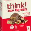 6893b0b999885149efa01f0f11695addb1160c35c5bb3432c6ef1.jpg think! Protein Bars, High Protein Snacks, Gluten Free, Kosher Friendly, Creamy Peanut Butter, Nutrition Bars, 2.1 Oz per Bar, 12 Count (Packaging May Vary)