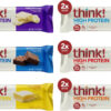 6893b0cb18d298ed3d8ced583dff9ef3137b0f04e5e367952eb3b.jpg think! Protein Bars, High Protein Snacks, Gluten Free, Kosher Friendly, Creamy Peanut Butter, Nutrition Bars, 2.1 Oz per Bar, 12 Count (Packaging May Vary)