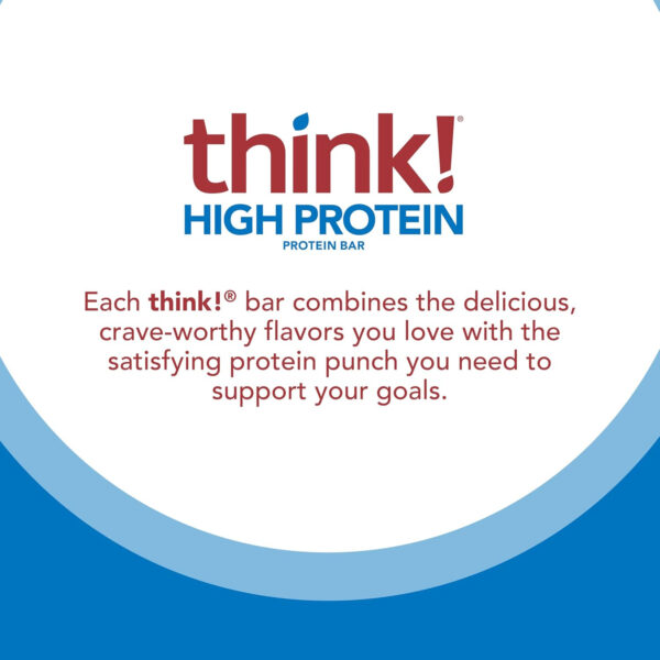 6893b0d16e86be50e271cf205ed3beb10d5ff635e399080abd75f.jpg think! Protein Bars, High Protein Snacks, Gluten Free, Kosher Friendly, Creamy Peanut Butter, Nutrition Bars, 2.1 Oz per Bar, 12 Count (Packaging May Vary)