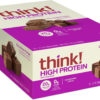 6893b0dc643c6c0e8a21eed97c2455dcbd92fc4662217b4669931.jpg think! Protein Bars, High Protein Snacks, Gluten Free, Kosher Friendly, Creamy Peanut Butter, Nutrition Bars, 2.1 Oz per Bar, 12 Count (Packaging May Vary)