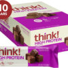 6893b0dd7484304ce9e36a775da2a4ab518162c3bbeec4e70a919.jpg think! Protein Bars, High Protein Snacks, Gluten Free, Kosher Friendly, Creamy Peanut Butter, Nutrition Bars, 2.1 Oz per Bar, 12 Count (Packaging May Vary)