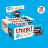 6893b0fdd8e4b3b076c2e9ad27a7c90b38f81689df28fd2252941.jpg think! Protein Bars, High Protein Snacks, Gluten Free, Kosher Friendly, Creamy Peanut Butter, Nutrition Bars, 2.1 Oz per Bar, 12 Count (Packaging May Vary)