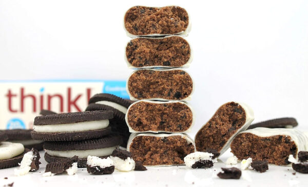 6893b0ff259533d7bc5b45262949161a18d41ccbbb7e21c6bd2d2.jpg think! Protein Bars, High Protein Snacks, Gluten Free, Kosher Friendly, Creamy Peanut Butter, Nutrition Bars, 2.1 Oz per Bar, 12 Count (Packaging May Vary)