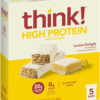6893b11334a81f601ebbd7fd9007c8230c12f765bf889c383ec25.jpg think! Protein Bars, High Protein Snacks, Gluten Free, Kosher Friendly, Creamy Peanut Butter, Nutrition Bars, 2.1 Oz per Bar, 12 Count (Packaging May Vary)