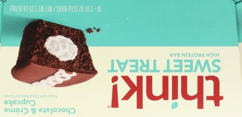 6893b11fd828910f3f3ab02e5eb42622bfff8e51aba5d8eb0e72e.jpg think! Protein Bars, High Protein Snacks, Gluten Free, Kosher Friendly, Creamy Peanut Butter, Nutrition Bars, 2.1 Oz per Bar, 12 Count (Packaging May Vary)